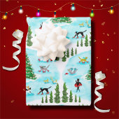 Grappige Katten Winter Wonderland Vakantie Inpakpapier Vel
