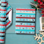 Grappige Katten Winter Wonderland Vakantie Inpakpapier Vel