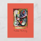 Grappige kattenartiest briefkaart (Voorkant)