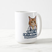 Grappige kattenarts diergrap illustratie koffiemok (Voorkant rechts)
