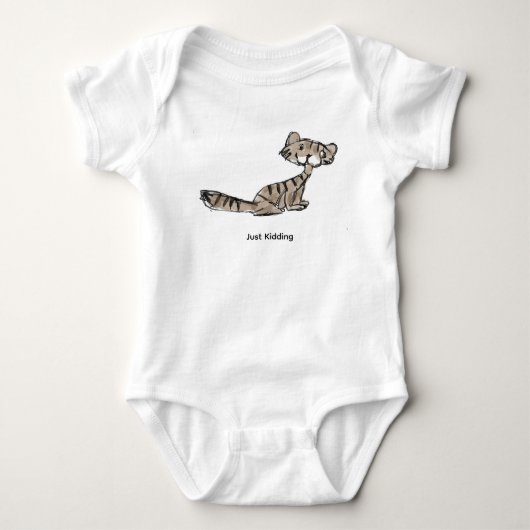 Grappige kattenbaby-body 'Geintje' Romper (Voorkant)