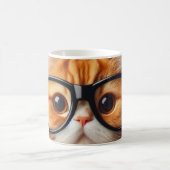 Grappige kattenbril koffiemok (Center)