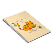 Grappige kattenbrood notitieboek (Rechterzijde)