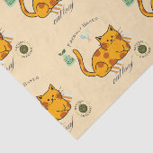 Grappige kattenbrood tissuepapier (Detail)
