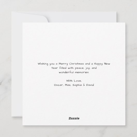 Grappige Kattenfoto Definieer Ondeugende Kersthond Feestdagenkaart (Achterkant)