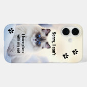 Grappige kattenfoto telefoonhoesje Case-Mate iPhone case (Achterkant (horizontaal))