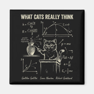 Grappige kattenfysica humor Wat katten denken voor Magneet