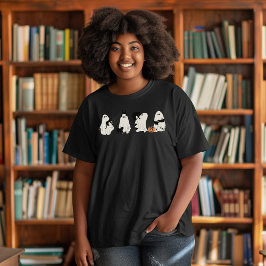 Grappige kattengeesten grote maat t-shirt