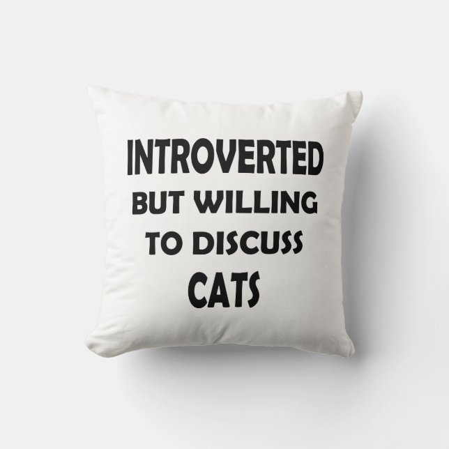 Grappige kattengesprekken - introvert maar bereid kussen (Voorkant)