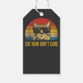 Grappige Kattenhaar, Geen Probleem voor Kattenlief Cadeaulabel