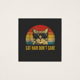 Grappige kattenharen, het kan me niet schelen voor vierkante visitekaartjes