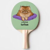 Grappige kattenhouding tafeltennisbatje (Voorkant)