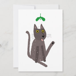Grappige kattenhumor feestdagenkaart