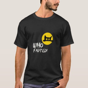 Grappige kattenhumor, kattenpret, zwarte kat, dier t-shirt