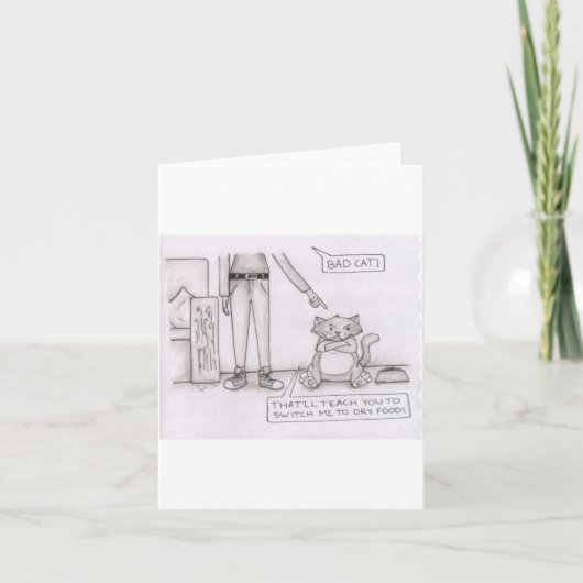 grappige kattenkaart kaart (Voorkant)