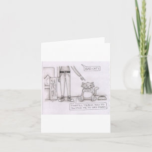 grappige kattenkaart kaart