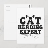 Grappige kattenkenner humoristische dier kattenlie briefkaart (Voorkant / Achterkant)