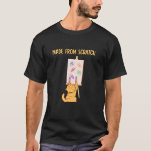 Grappige Kattenkrassen Handgemaakt T-shirt