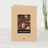 Grappige kattenkruid kerst kaart (Achterkant)