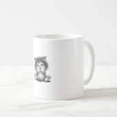Grappige kattenkunst print _1_1 koffiemok (Voorkant rechts)