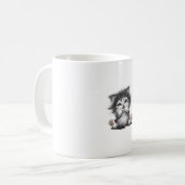 Grappige kattenkunst print _1_1 koffiemok (Voorkant links)