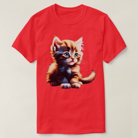 grappige kattenkunst print Deze schattige Cat Art  T-shirt (Design voorkant)