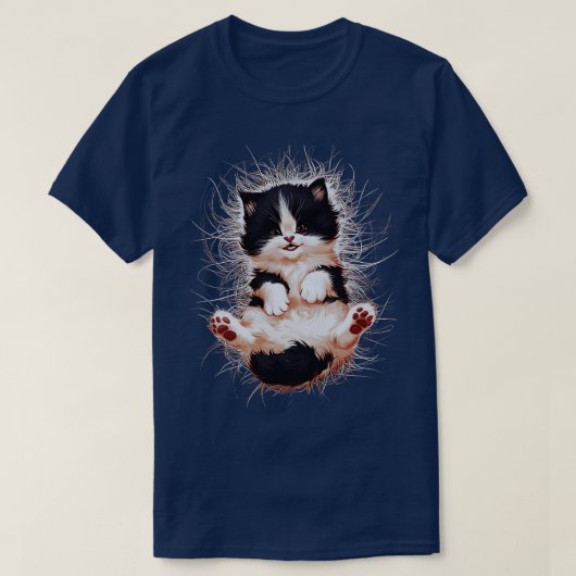 grappige kattenkunst print Deze schattige Cat Art  T-shirt (Design voorkant)