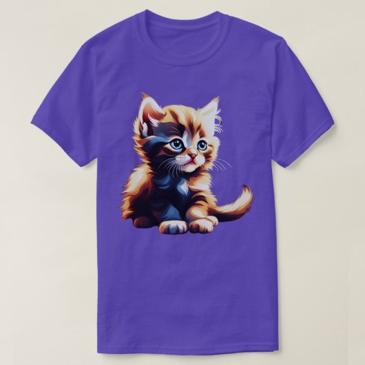 grappige kattenkunst print Deze schattige Cat Art  T-shirt (Design voorkant)