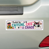 Grappige Kattenliefhebber Bumpersticker (Op auto)