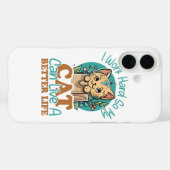 Grappige kattenliefhebber citaat Cute kitten grafi Case-Mate iPhone Case (Achterkant (horizontaal))