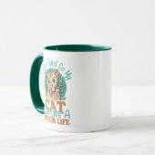 Grappige kattenliefhebber citaat Cute kitten grafi Mok (Voorkant links)