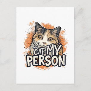 Grappige kattenliefhebber citaat Mijn kat is mijn Briefkaart