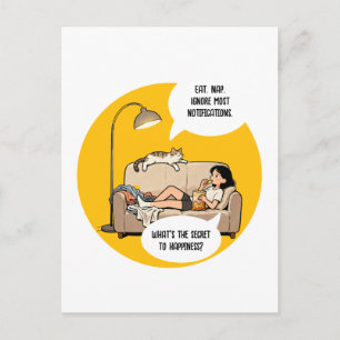 Grappige Kattenliefhebber Introvert Humor Quote  Briefkaart