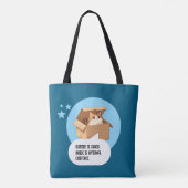 Grappige Kattenliefhebber Introvert Humor Tote Bag (Achterkant)