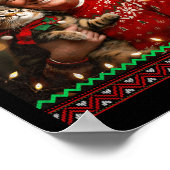 Grappige Kattenliefhebber Kersttrui Trump Lelijke Poster (Hoek)