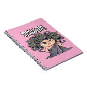 Grappige kattenliefhebber kijk niet naar mijn katt notitieboek (Rechterzijde)