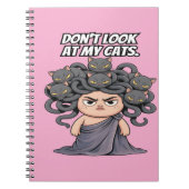 Grappige kattenliefhebber kijk niet naar mijn katt notitieboek (Voorkant)