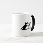 Grappige kattenliefhebber mok – Ik werk hard voor (Voorkant rechts)