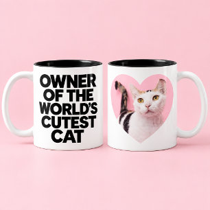 Grappige kattenliefhebber mok kat moeder kat vader