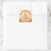 Grappige Kattenliefhebber Sticker | blijf positief (Tas)