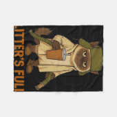 Grappige Kattenliefhebbers Kerst Nest Vol Kerst Pr Fleece Deken (Voorkant (Horizontaal))