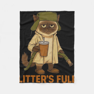Grappige Kattenliefhebbers Kerst Nest Vol Kerst Pr Fleece Deken