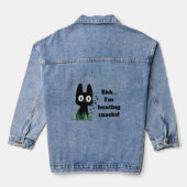 Grappige Kattenliefhebbers Spijkerjas Denim Jacket (Achterkant)