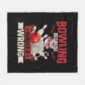 grappige kattenliefhebbers van Bowling-moord Fleece Deken (Voorkant (Horizontaal))
