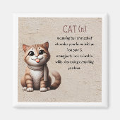 Grappige Kattenmagneet – Zomer Huisdier Decor Magneet (Voorkant)