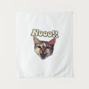 Grappige kattenmeme voor kattengeliefden en katten wandkleed