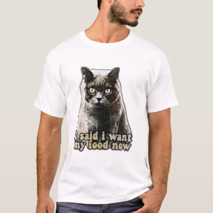 Grappige kattenmeme voor kattenliefhebbers en eige t-shirt