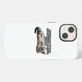 Grappige kattenmeme voor kattenliefhebbers en katt iPhone hoesje (Achterkant horizontaal)