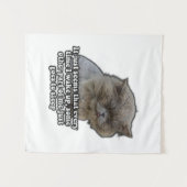 Grappige kattenmeme voor kattenliefhebbers en katt wandkleed (Voorkant (horizontaal))