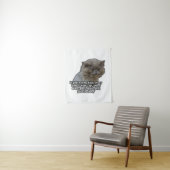 Grappige kattenmeme voor kattenliefhebbers en katt wandkleed (In situ)